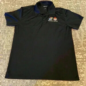 Kansas Jayhawks and Wendy’s Sports-Tek Polo shirt Men’s size 2XL color‎ Black